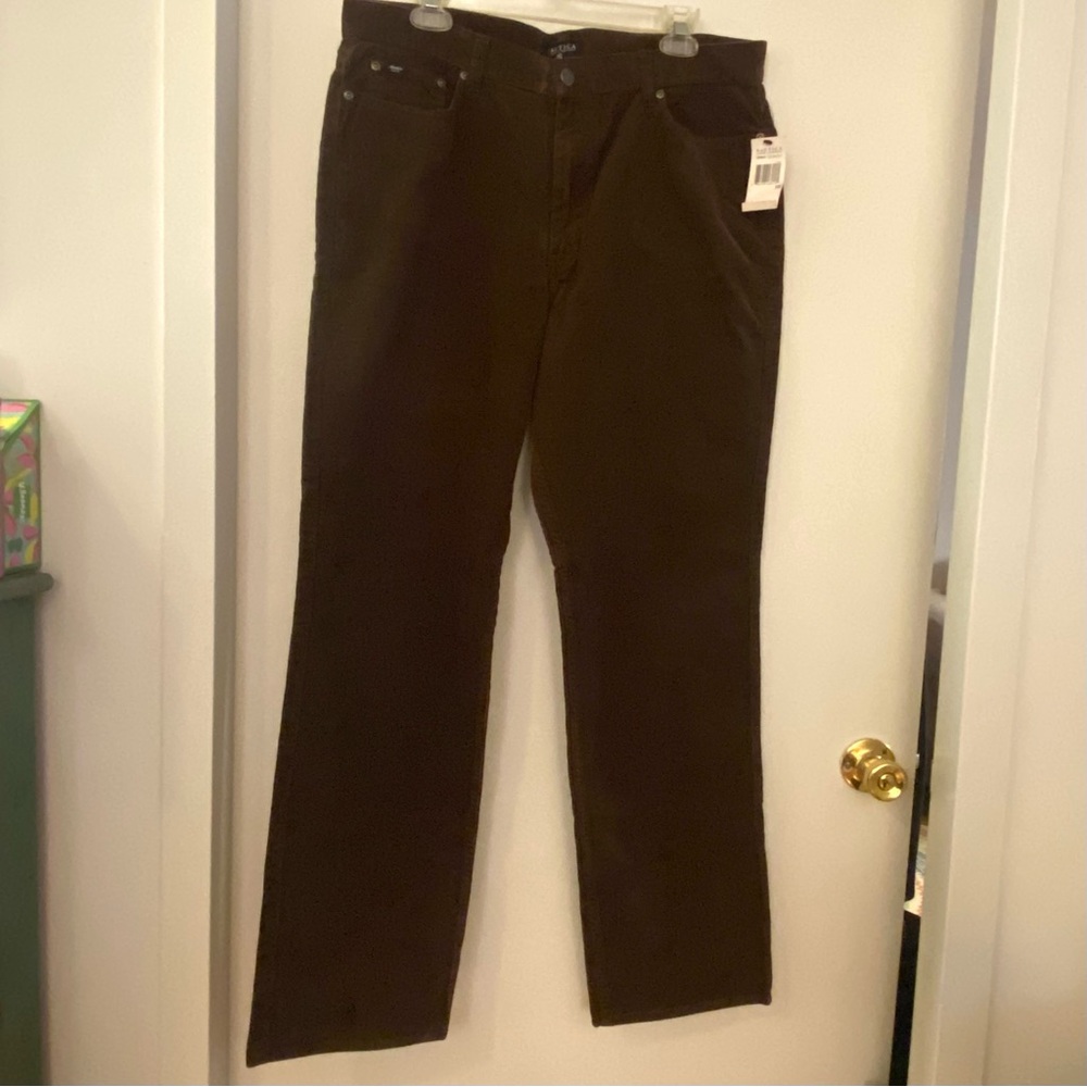 NWT Nautica brown corduroy size 16.
